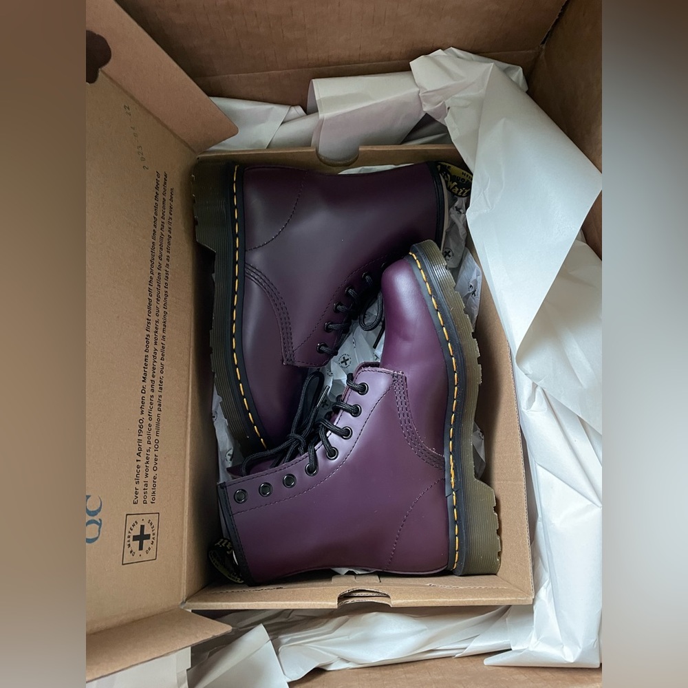Doc martens 1460 lace up boots purple